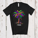 MacnyStore - Personalized Mardi Gras Beads Palm Tree; Amazing Mardi Gras Custom Name Hawaiian; Parades T-Shirt