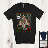 MacnyStore - Personalized Meow Catmas; Adorable X-mas Custom Name Cat Christmas Tree; Family Sweater T-Shirt