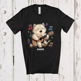 MacnyStore - Personalized Mewsician; Lovely Custom Name Cat Playing Guitar Player; Musician Musical Instruments T-Shirt