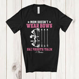 MacnyStore - Personalized Mom Doesn't Wear Bows; Lovely Mother's Day Hunting Archer; Custom Name Hunter T-Shirt