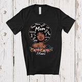 MacnyStore - Personalized Mom Melanin Love; Lovely Mother's Day Custom Name Black Afro Woman Hair; African T-Shirt