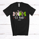 MacnyStore - Personalized Mom Of Both; Joyful Mother's Day Leopard Tennis Baseball; Custom Name Player T-Shirt