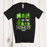 MacnyStore - Personalized Mom Of The Four Rex; Cheerful Mother's Day Birthday Dinosaur; Custom Name Family T-Shirt