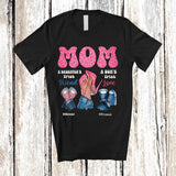 MacnyStore - Personalized Mom Son's First Love Daughter's First Friend; Proud Mother's Day Custom Name Family T-Shirt