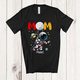 MacnyStore - Personalized Mom; Wonderful Mother's Day Astronaut Space; Custom Name Family Group T-Shirt