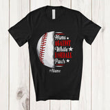 MacnyStore - Personalized Moms Against White Baseball Pants; Joyful Mother's Day Custom Name Player T-Shirt