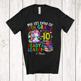 MacnyStore - Personalized My 1st Day Of 5th Grade; Lovely First Day Back To School Custom Name Unicorn T-Shirt