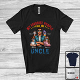 MacnyStore - Personalized My Favorite People Call Me Uncle, Lovely Father's Day 4 Grandkids Custom Name T-Shirt
