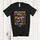 MacnyStore - Personalized My Favorite Princess Call Me Aunt; Floral Mother's Day Custom Name Family T-Shirt