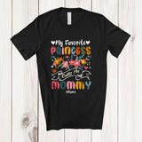MacnyStore - Personalized My Favorite Princess Call Me Mommy; Floral Mother's Day Custom Name Family T-Shirt