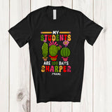 MacnyStore - Personalized My Students Are 100 Days Sharper; Amusing School Cactus; Custom Name Teacher T-Shirt