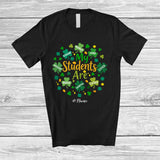 MacnyStore - Personalized My Students Are Strong Lucky; Lovely St. Patrick's Day Shamrock; Custom Name Teacher T-Shirt