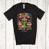 MacnyStore - Personalized Nacho Average Lunch Lady; Joyful Cinco De Mayo Custom Name Mexican Cactus Taco T-Shirt