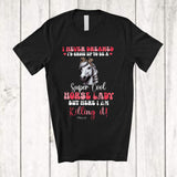 MacnyStore - Personalized Never Dreamed To Be Cool Horse Lady; Lovely Custom Name Farmer Farming T-Shirt