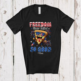 MacnyStore - Personalized Never Freedom Tasted So Good; Amusing 4th Of July Pizza Custom Name Patriotic T-Shirt
