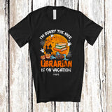MacnyStore - Personalized Nice Librarian Is On Vacation; Joyful Halloween Zombie Pumpkin; Custom Name Jobs T-Shirt