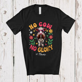 MacnyStore - Personalized No Cow No Glory; Lovely Farm Animal Flowers; Custom Name Farmer T-Shirt