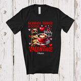 MacnyStore - Personalized Norwich Terrier And Coffee Only For Valentine; Lovely Custom Name Single; Animal T-Shirt