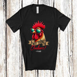 MacnyStore - Personalized Not Today Cluckers; Sarcastic Father's Day Rooster Chicken; Custom Name Farmer T-Shirt