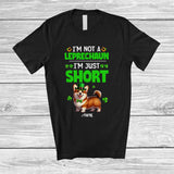 MacnyStore - Personalized Not a Leprechaun I'm Just Short; Lovely St. Patrick's Day Custom Name Corgi T-Shirt
