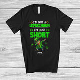 MacnyStore - Personalized Not a Leprechaun I'm Just Short; Lovely St. Patrick's Day Custom Name Dabbing Leprechaun T-Shirt