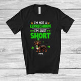 MacnyStore - Personalized Not a Leprechaun I'm Just Short; Lovely St. Patrick's Day Custom Name Dachshund T-Shirt