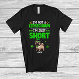 MacnyStore - Personalized Not a Leprechaun I'm Just Short; Lovely St. Patrick's Day Custom Name Pug T-Shirt