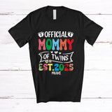 MacnyStore - Personalized Official Mommy Of Twins 2025; Lovely Mother's Day Pregnancy; Custom Name Family T-Shirt