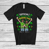MacnyStore - Personalized Official St. Patrick's Day Drinking; Cheerful Custom Name Man Woman; Friends Drunker T-Shirt