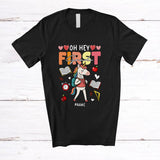 MacnyStore - Personalized Oh Hey First Grade; Joyful Back To School Custom Name Girl Unicorn Students T-Shirt
