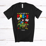 MacnyStore - Personalized Oh Hey Pre-K; Joyful Back To School Custom Name Boy T-Rex Students Teacher T-Shirt