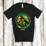 MacnyStore - Personalized Original Irish Legend; Joyful St. Patrick's Day Custom Name Leprechaun; Shamrock T-Shirt