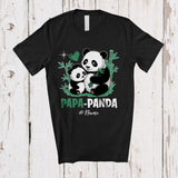 MacnyStore - Personalized Papa Panda; Funny Grandpa Proud Panda Lover Custom Name Father's Day T-Shirt