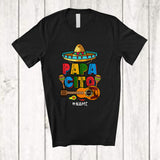 MacnyStore - Personalized Papacito; Lovely Cinco De Mayo Father's Day Mexican Sombrero Guitar Dad; Family T-Shirt