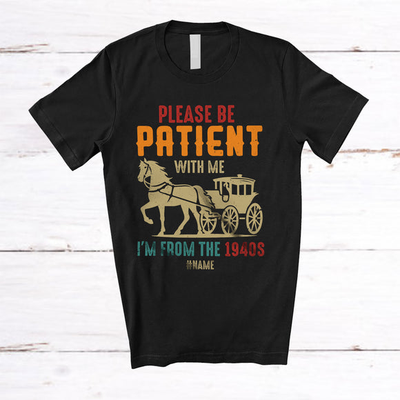 MacnyStore - Personalized Patient With Me From The 1940s; Amazing Father's Day Custom Name Classic Dad Family T-Shirt