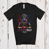 MacnyStore - Personalized Patriotic Squad; Amazing 4th Of July Custom Name Hockey Player Helmet Sticks T-Shirt
