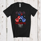 MacnyStore - Personalized Patriotic Squad; Amusing 4th Of July Custom Name Cello Player; Patriotic T-Shirt