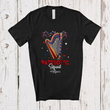 MacnyStore - Personalized Patriotic Squad; Amusing 4th Of July Custom Name Harp Player; Patriotic T-Shirt