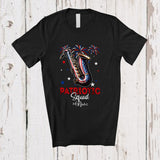 MacnyStore - Personalized Patriotic Squad; Amusing 4th Of July Custom Name Saxophone Player; Patriotic T-Shirt