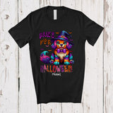 MacnyStore - Personalized Paws For Halloween; Adorable Costume Custom Name Dog Witch Owner Lover T-Shirt