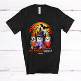 MacnyStore - Personalized Pharmacy Squad; Scary Halloween Moon Three Pills; Custom Name Pharmacist T-Shirt