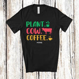 MacnyStore - Personalized Plant Cow Coffee; Proud Mother's Day Father's Day Gardener Farmer; Family T-Shirt