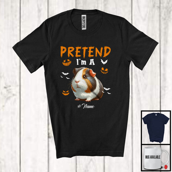 MacnyStore - Personalized Pretend I'm A Guinea Pig; Creepy Halloween Custom Name Guinea Pig; Animal T-Shirt