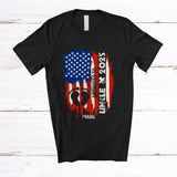 MacnyStore - Personalized Promoted To Uncle 2025; Proud Father's Day US Flag; Pregnancy Custom Name Family T-Shirt