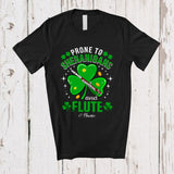 MacnyStore - Personalized Prone To Shenanigans Flute; Lovely St. Patrick's Day Custom Name Flute Player T-Shirt