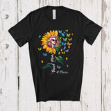 MacnyStore - Personalized Proud Mom; Lovely Mother's Day Sunflower Custom Name Woman; Gardener T-Shirt