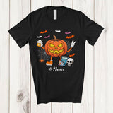 MacnyStore - Personalized Pumpkin Accountant; Horror Halloween Custom Name Accountant Squad Job Proud T-Shirt