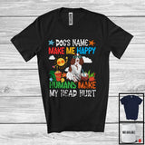 MacnyStore - Personalized Puppy's Custom Name Make Me Happy, Lovely Summer Vacation English Springer Spaniel T-Shirt