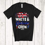 MacnyStore - Personalized Red White And Bartender Crew; Proud 4th Of July Custom Name Bartender Patriotic T-Shirt