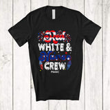 MacnyStore - Personalized Red White And Nurse Crew; Proud 4th Of July Custom Name Nurse Patriotic T-Shirt